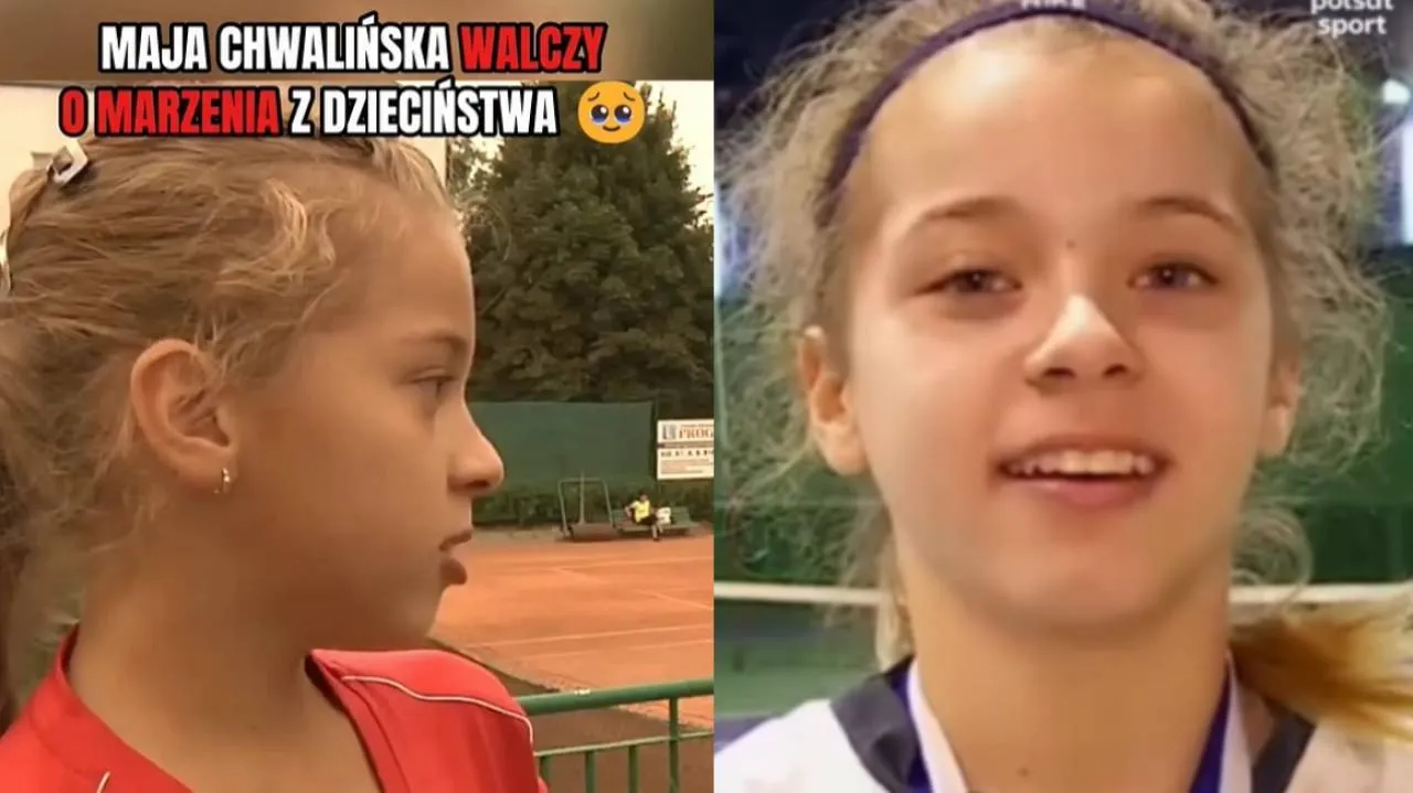 Od dziecięcych marzeń do półfinału Roland Garros. Internauci odkopali nagrania z małą Mają Chwalińską [WIDEO]
