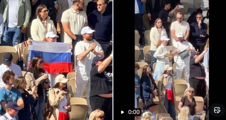 Mecz Chwalińska-Andriejewa. Rosyjska flaga na trybunach i błyskawiczna interwencja. WIDEO