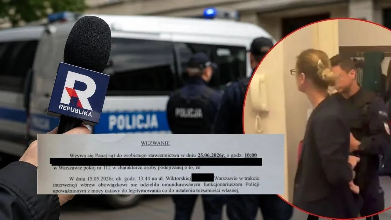 Skuta kajdankami asystentka Sakiewicza wezwana na policję. "W charakterze osoby podejrzanej"