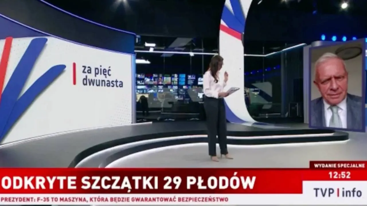 Upiorne sceny w TVP Info. Ludzkie szczątki jak... "odpady"