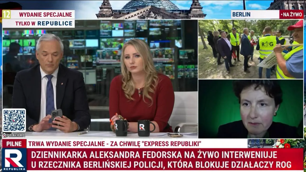 Dziennikarka próbowała rozmawiać z rzecznikiem niemieckiej policji. Ten szybko się rozłączył