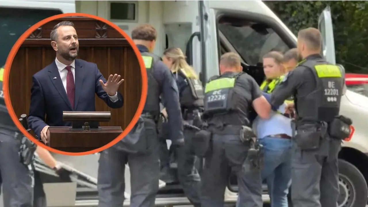 Niemiecka policja pobiła Polaków, a szef MON oskarża Bąkiewicza. Padły słowa o Rosji