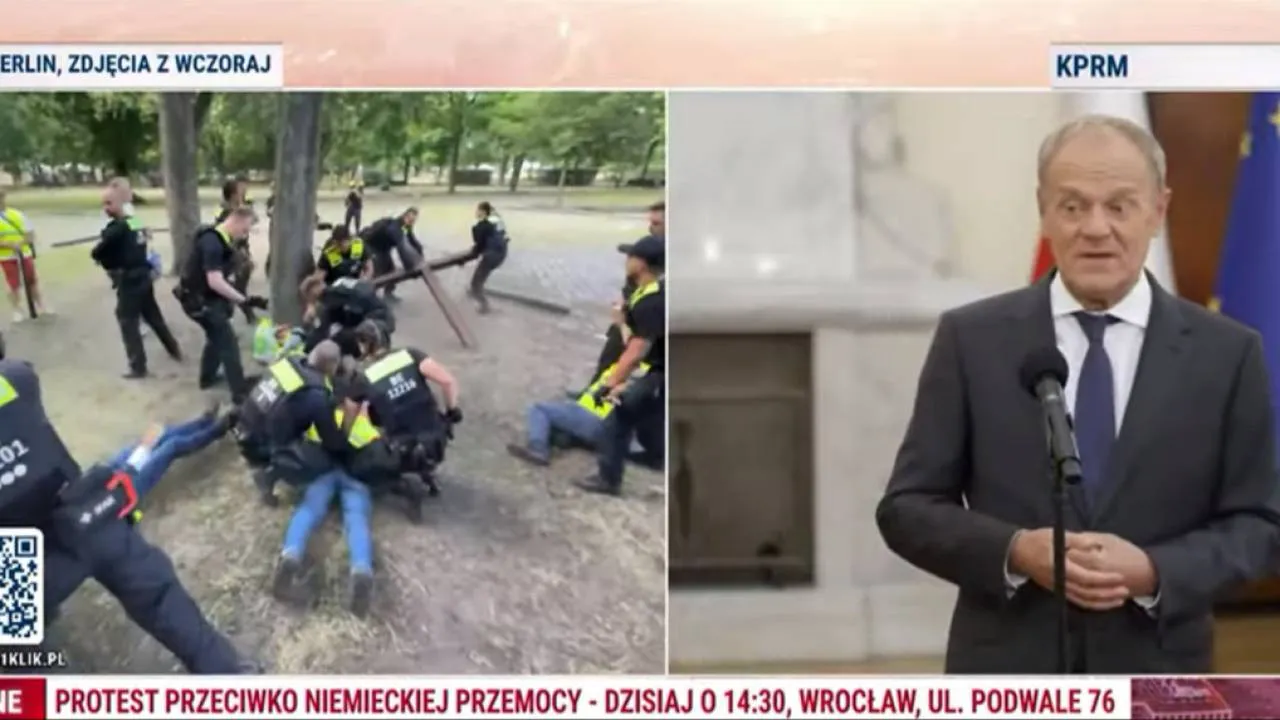 Tusk o pobiciu Polaków przez niemiecką policję: "Berlińska ruchawka"