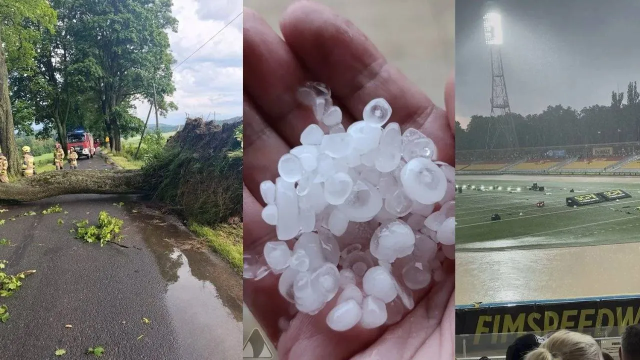 Zalane ulice i powalone drzewa. Strażacy usuwają skutki burz i ostrzegają przed kolejnymi