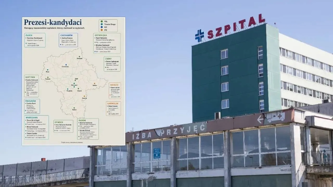 Ta mapa pogrąży koalicję rządzącą. Powiązania dyrektorów szpitali z polityką