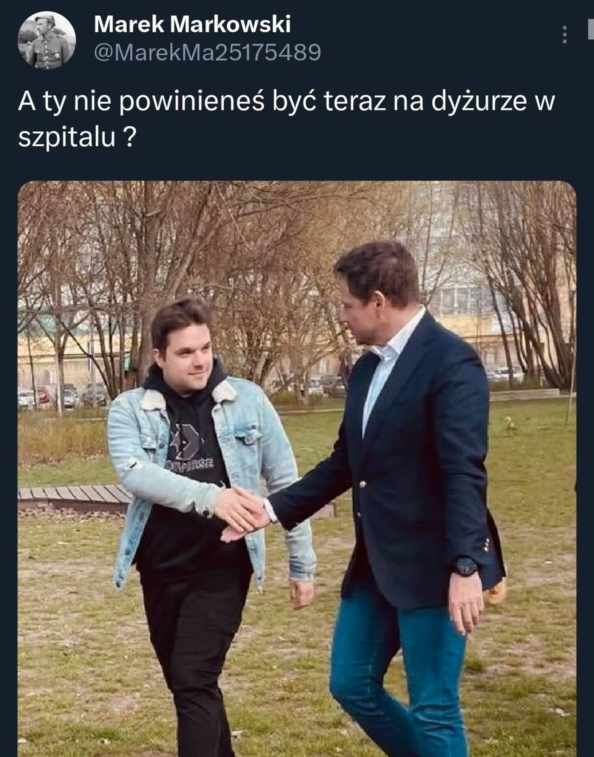 Nie powinieneś być?