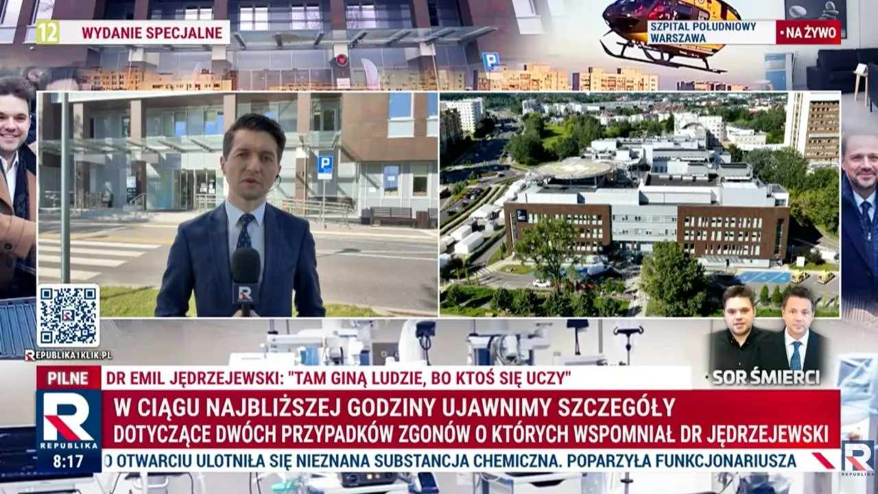 Tylko TV Republika pod Szpitalem Południowym. „Gdzie są pozostałe kamery?”