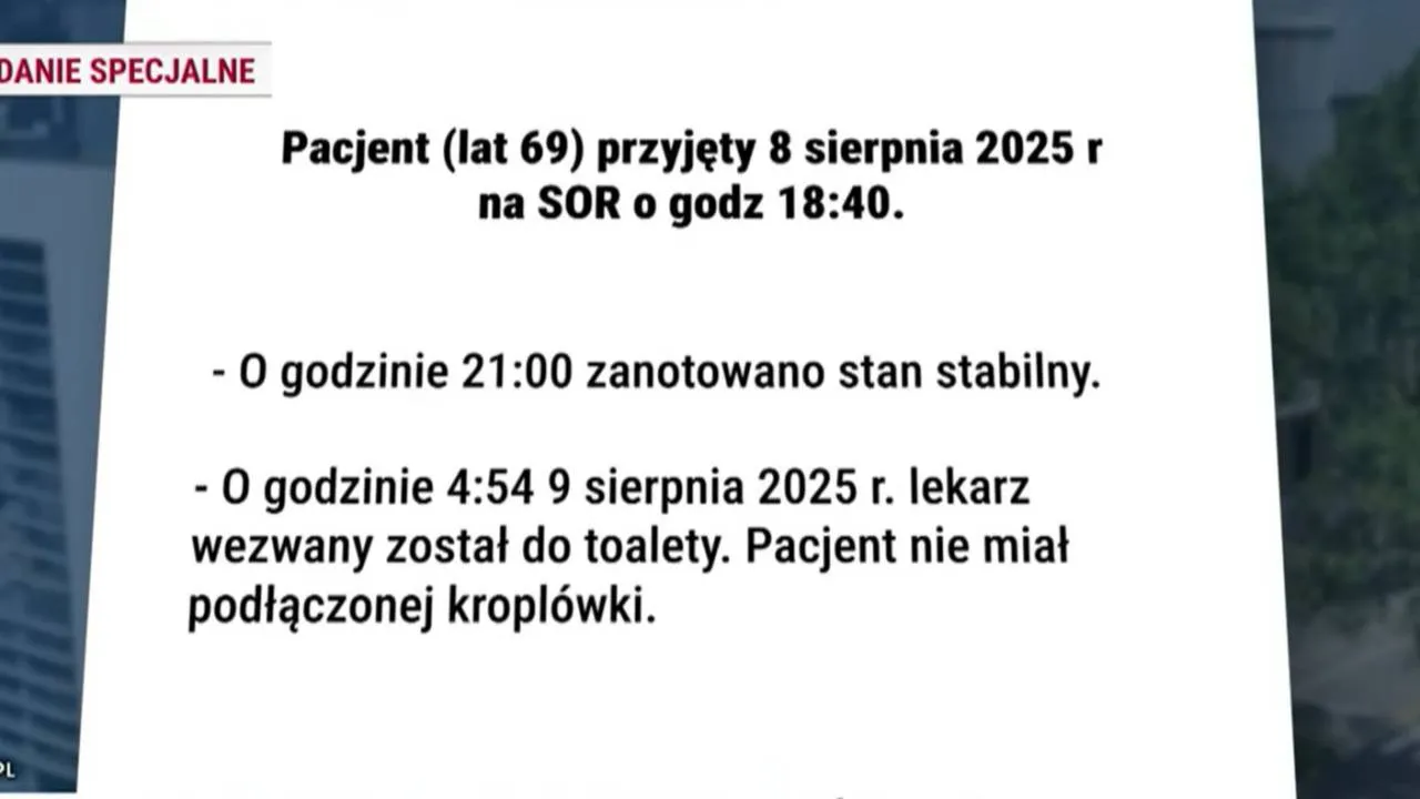 Zgony na SOR-ze w Szpitalu Południowym. TV Republika ujawniła szokujące szczegóły