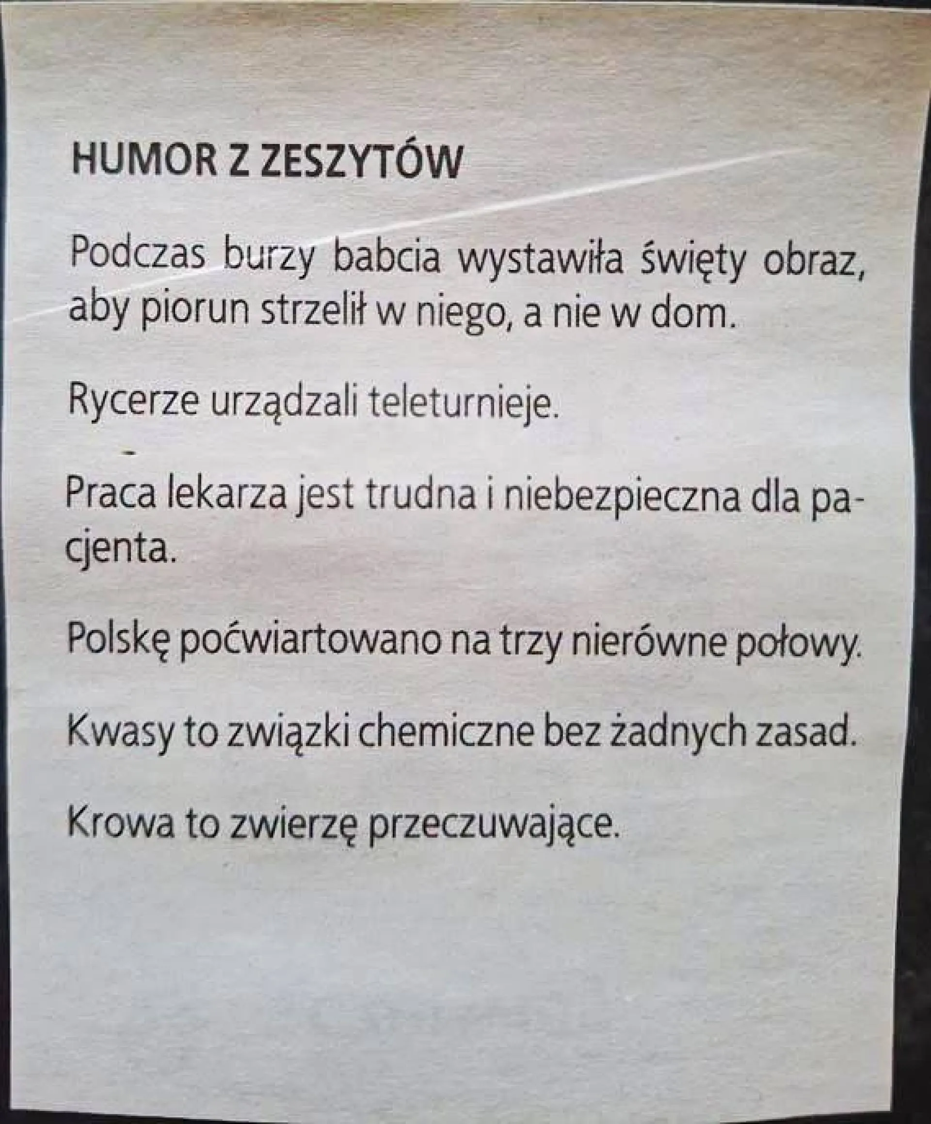 Z zeszytów
