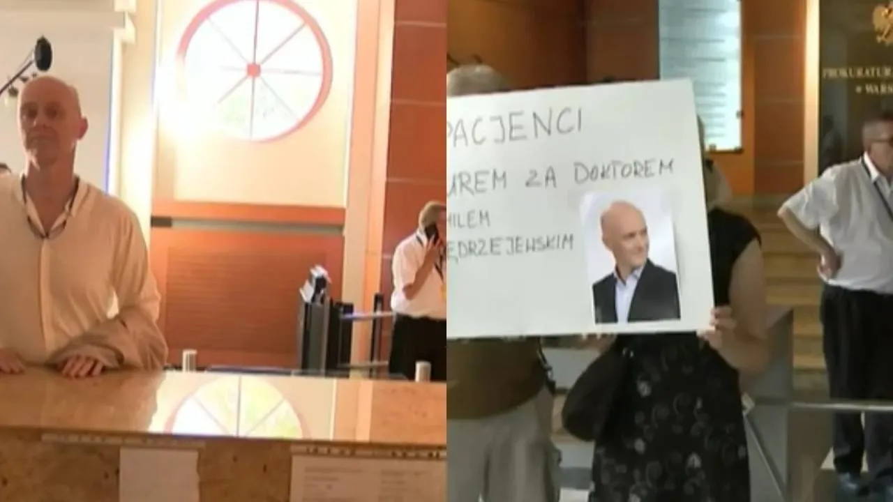 Doktor Jędrzejewski w prokuraturze. Były ordynator ze Szpitala Południowego stawił się z pełnomocnikiem