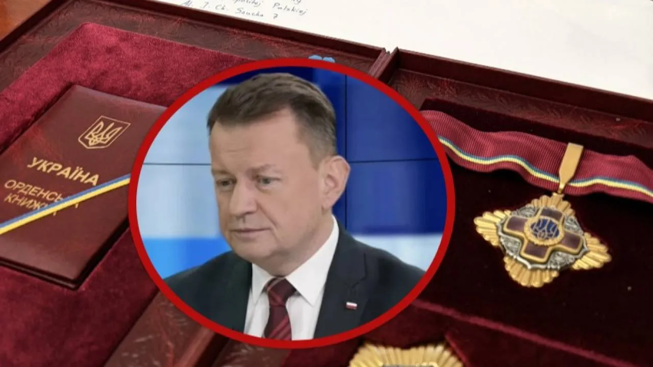 Błaszczak odesłał ukraiński order. W paczce umieścił wymowny symbol
