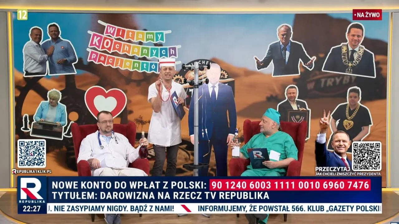 Ludzie, uciekajta! Doktory jadą! „Pan poseł był chory i leżał łóżeczku”. Salonik VIP w Republice!