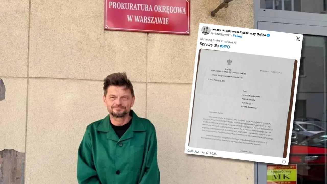 Reakcja Rzecznika Praw Obywatelskich. Wszczął z urzędu postępowanie w sprawie Leszka Kraskowskiego