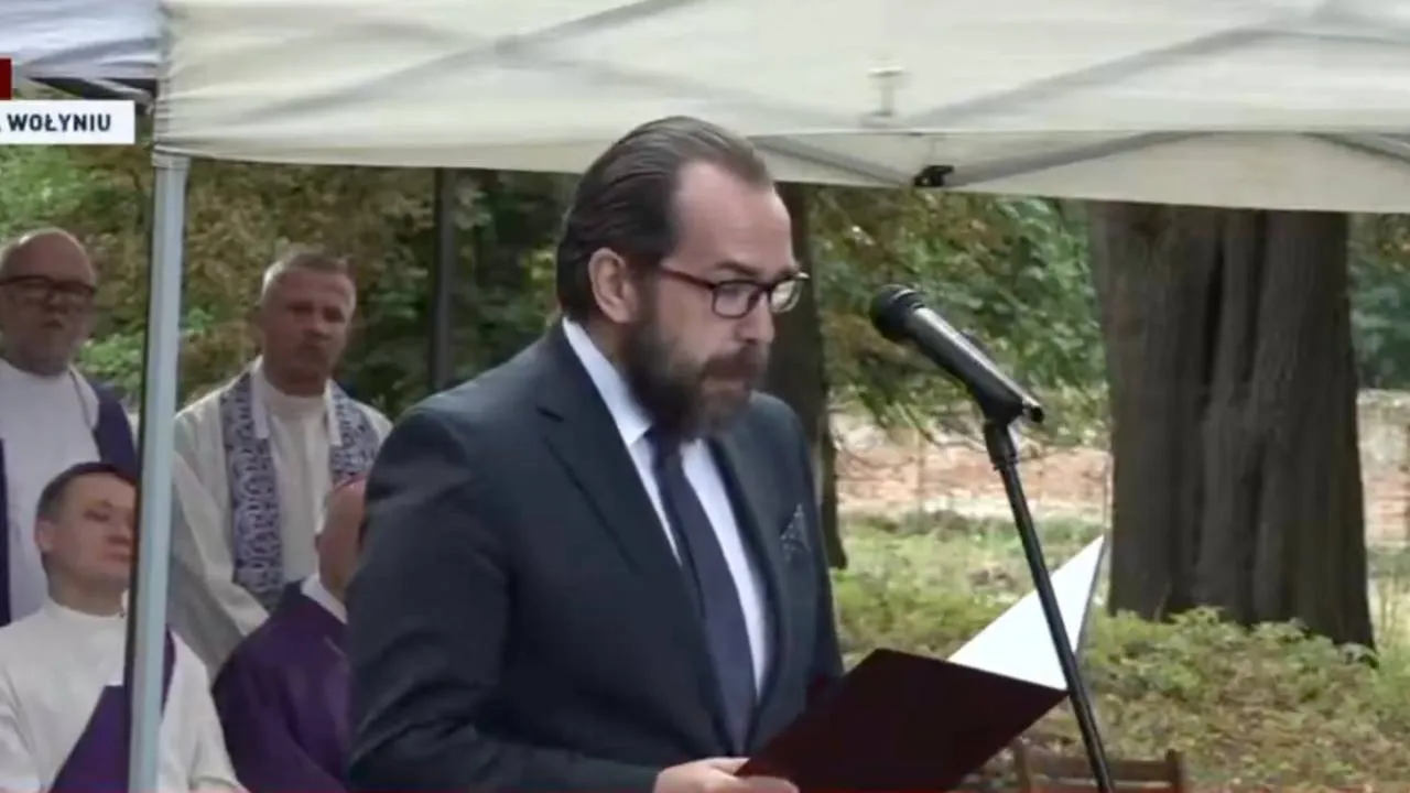 Mówił o "wybaczeniu" i ukraińskich ofiarach. Wybuchła polityczna burza