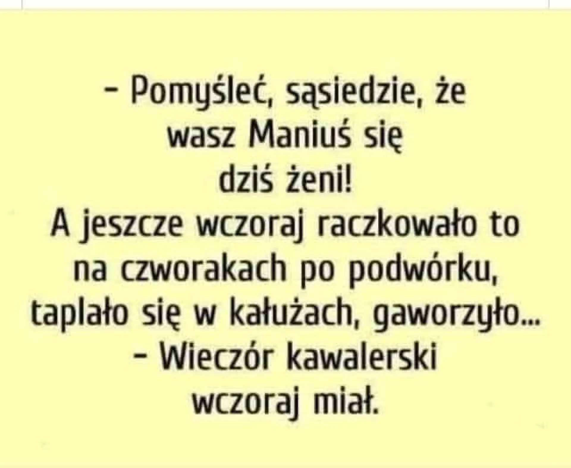 Wieczór kawalerski