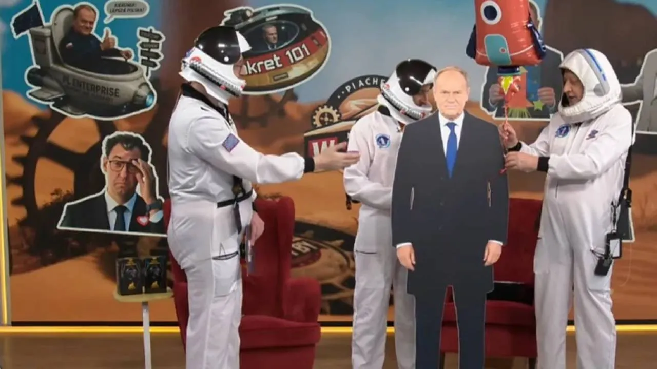 Wystrzelili Tuska w kosmos w Republice! „Skończona farsa, Donek na Marsa” (FILM)
