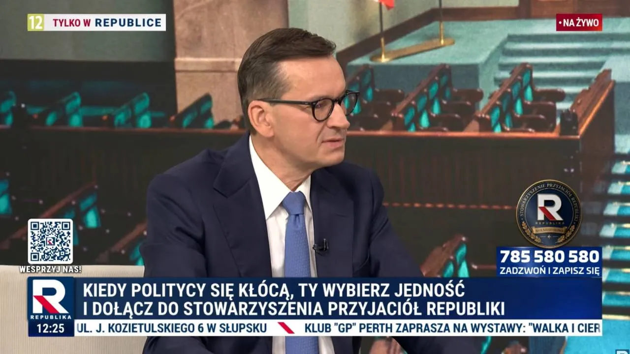 Co dalej z przyszłością frakcji Mateusza Morawieckiego? Wskazał, z kim nie widzi szans na współpracę
