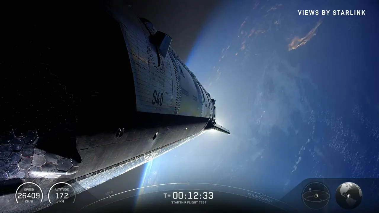 Niesamowite nagrania z kosmosu. Starship Muska odbył udanie 13. lot testowy