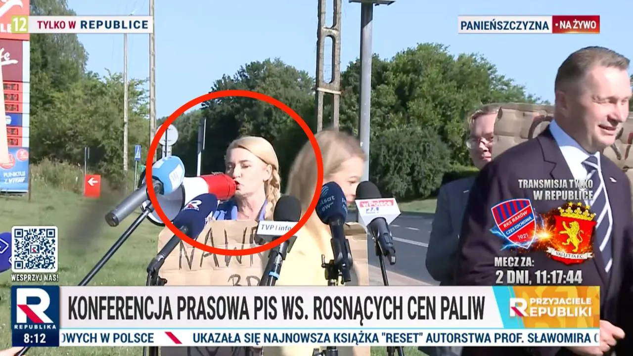 Wcisło-show na Orlenie. Czarnek zakpił z jej banerów: "Szczyt bezczelności"