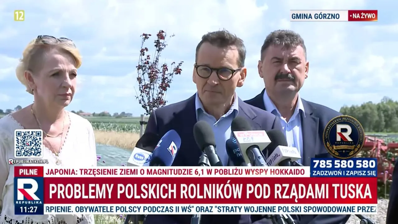 Wysokie ceny paliw na okres żniw. Morawiecki: oto "prezent" premiera dla rolników