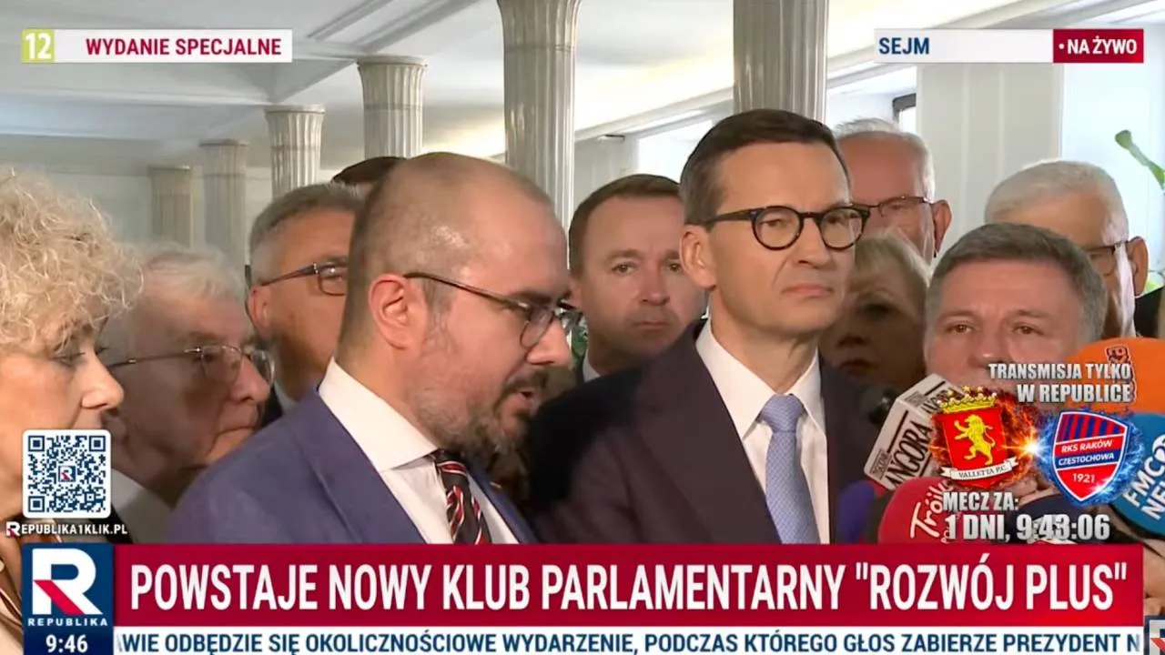Rozwój Plus rusza z własnym klubem. Jabłoński: „Zostaliśmy wykluczeni z PiS”
