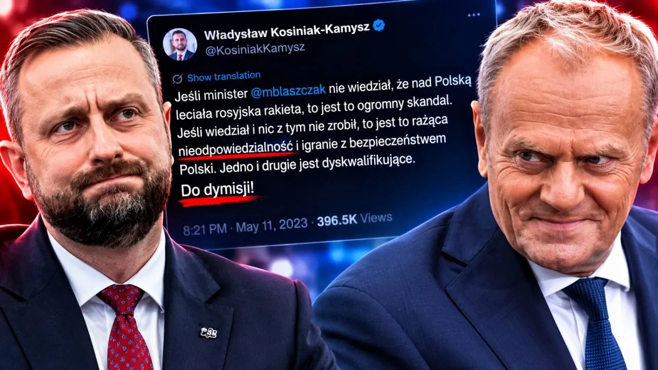 „Jeśli wiedział, to do dymisji”. Po słowach Tuska wrócił wpis Kosiniaka-Kamysza z 2023 roku