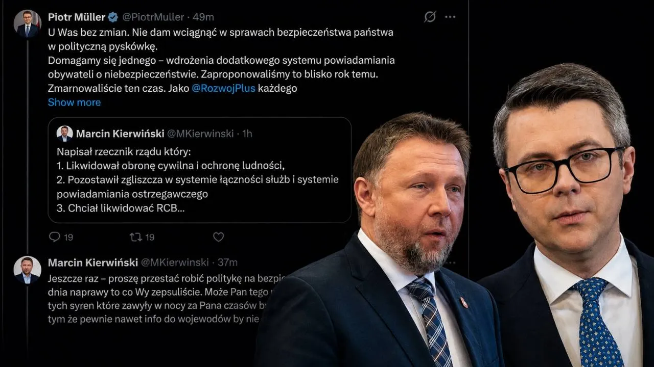 Polityczna burza po alarmie na Lubelszczyźnie. Muller i Kierwiński starli się w sieci