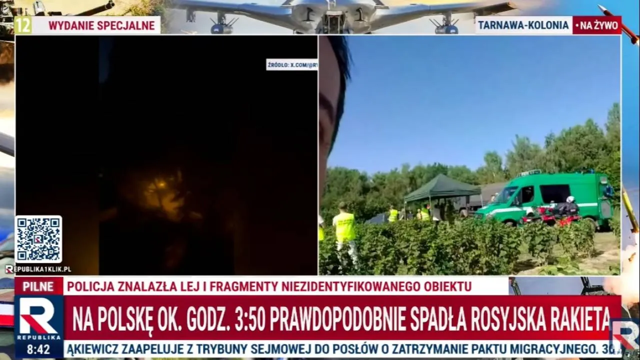 Ukraińskie MSZ informuje, co wleciało do Polski. Potwierdzają się informacje o rosyjskiej rakiecie