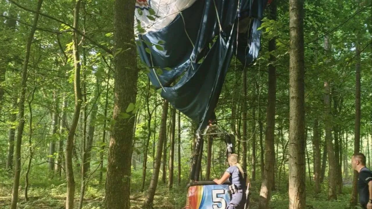 Katastrofa balonu pod Grudziądzem. Trzy osoby poszkodowane