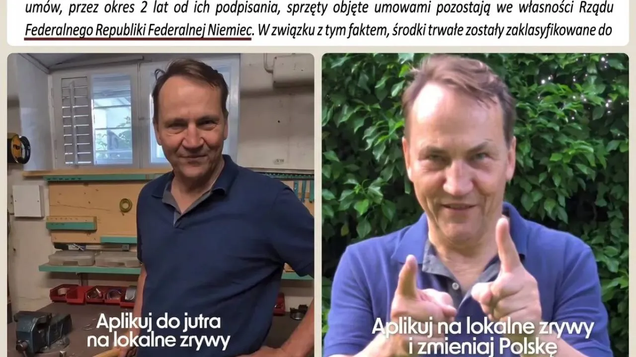 Fundacja syna Sikorskiego korzysta ze sprzętu należącego do... niemieckiego rządu. Wartość: ponad 140 tys. zł
