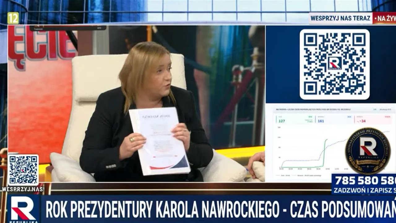Posłanka od Morawieckiego przyniosła do studia oświadczenie. "Powinno być absolutnie podpisane"