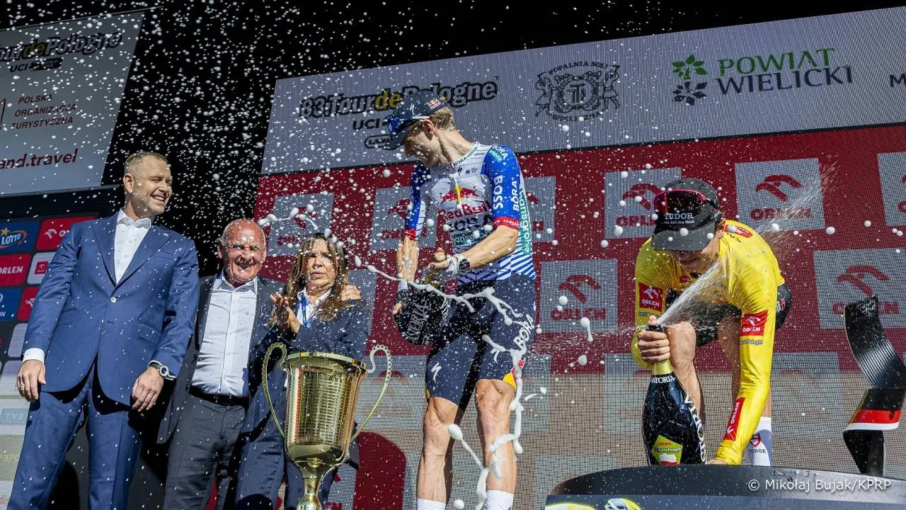 Tour de Pologne z prezydentem! Nawrocki nagrodził zwycięzcę. ZOBACZ ZDJĘCIA