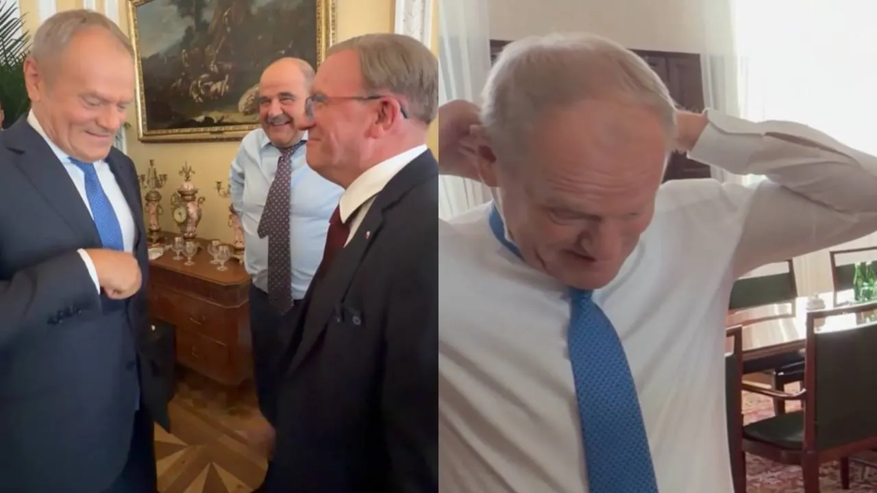 Kolejna afera w kręgach KO, a Tusk... spotkał się aktorami "Rancza". Jest komentarz z Kancelarii Prezydenta