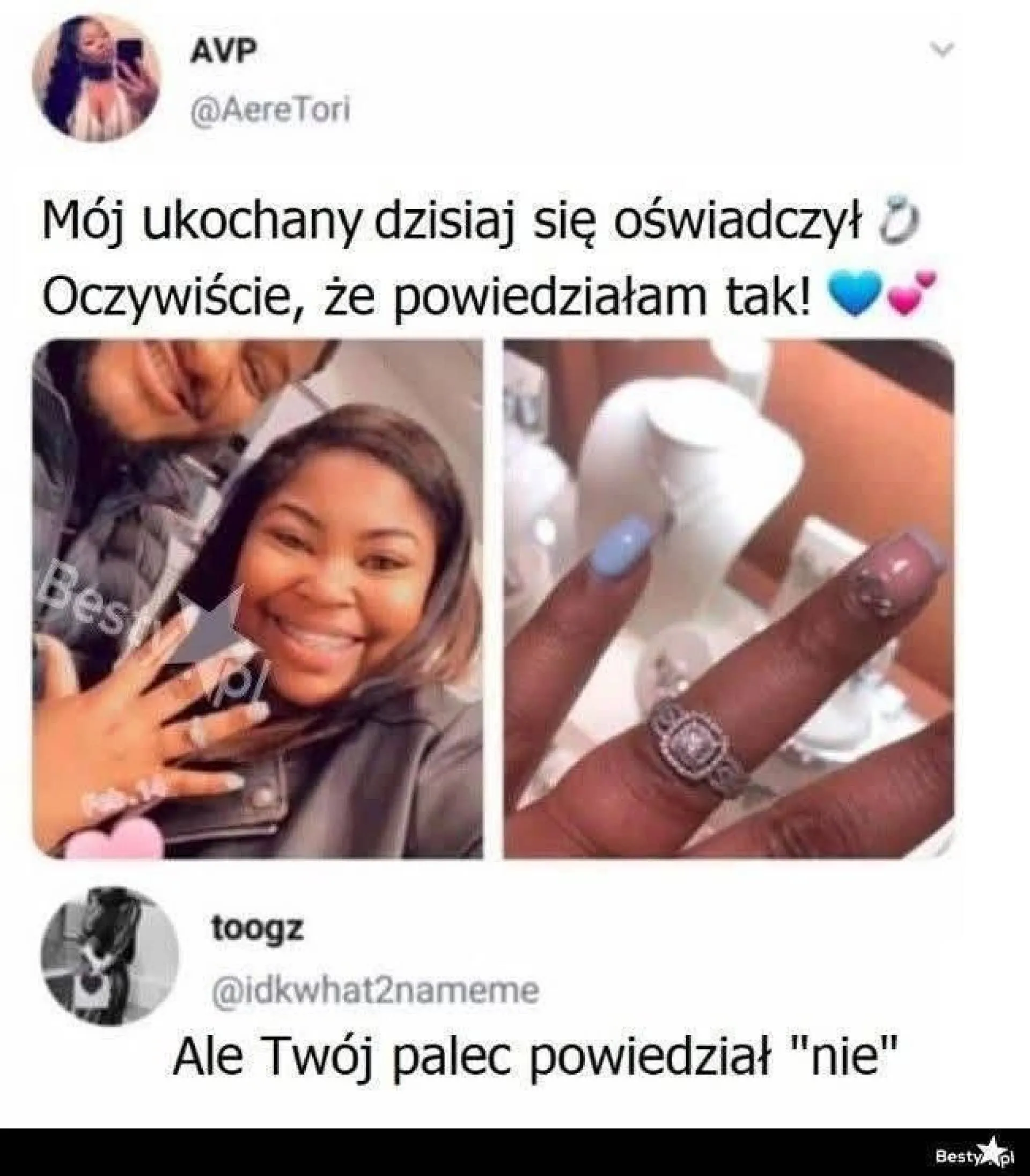 Palec mówi "nie"