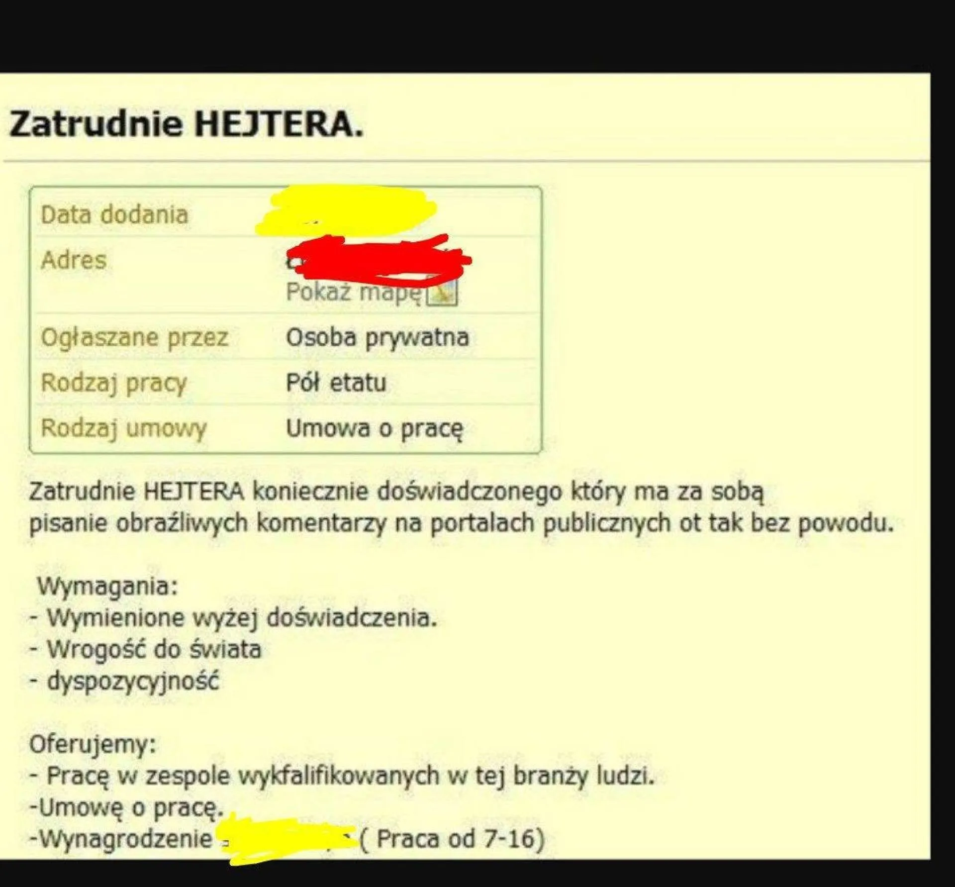 Praca szuka człowieka...
