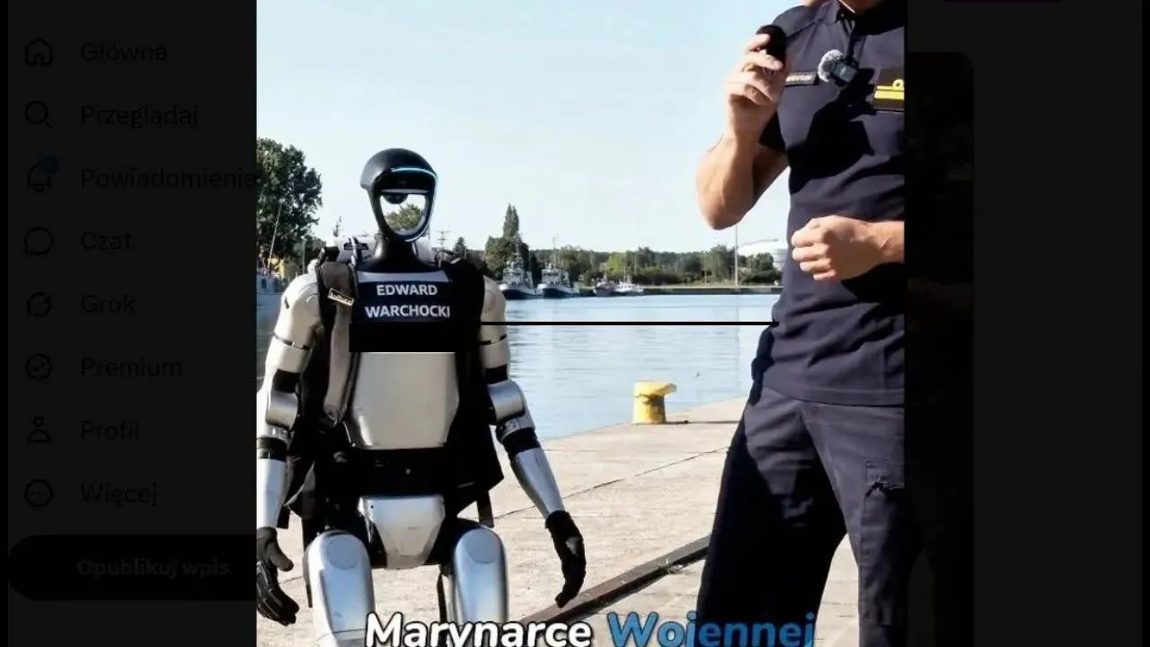 Do jednostki wpuszczono chińskiego robota. Marynarka Wojenna skasowała nagranie