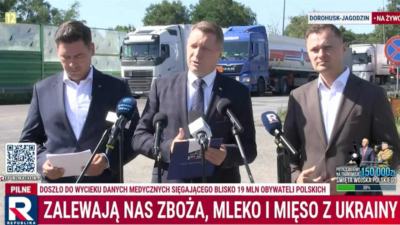 Lawina importu żywności z Ukrainy. Czarnek: Kto obroni polskiego rolnika?
