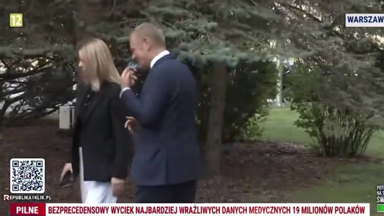 "Chyba go wezmą w końcu". Kamery TV Republika nagrały, co Tusk mówił o Kacprzyku