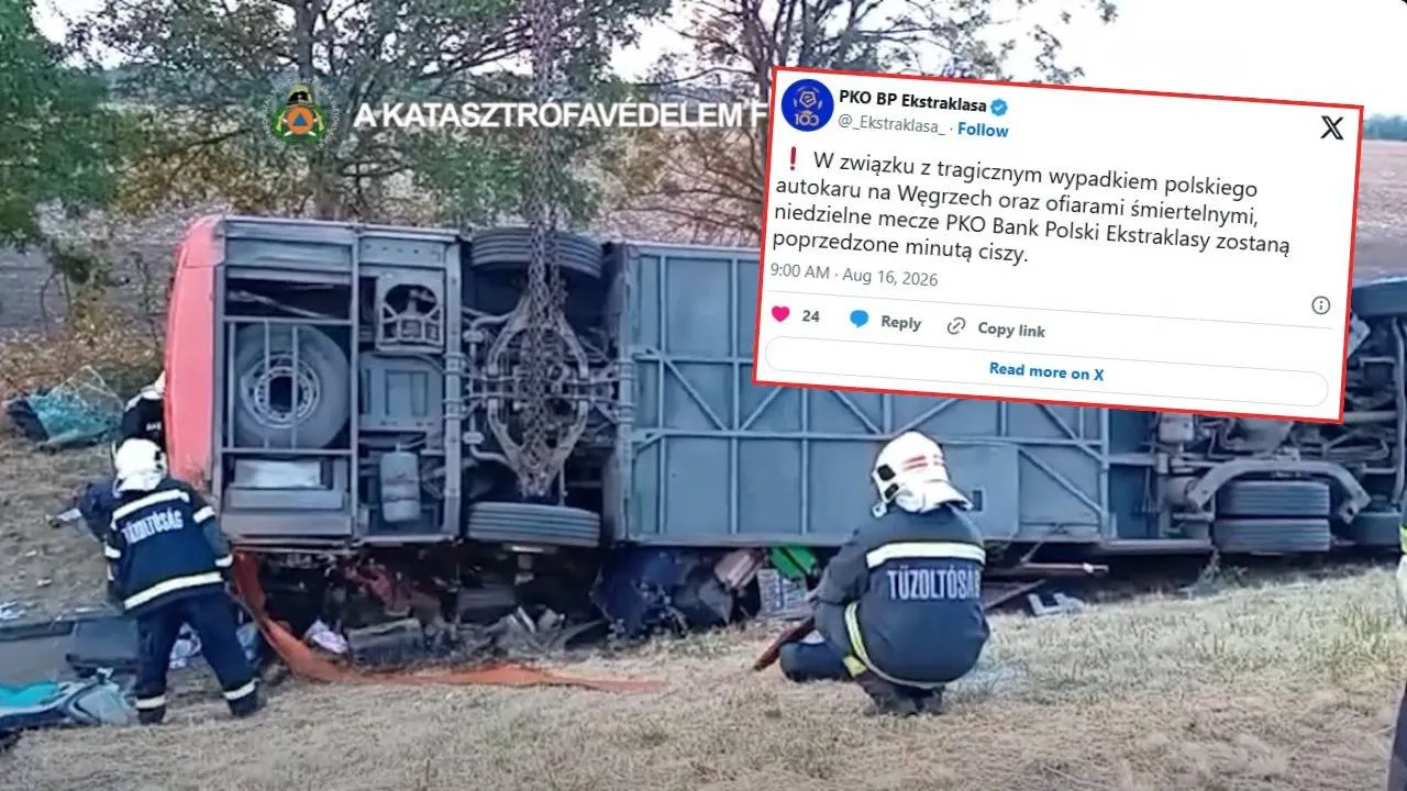 Wypadek polskiego autokaru na Węgrzech. Piłkarze Ekstraklasy oddadzą szacunek ofiarom