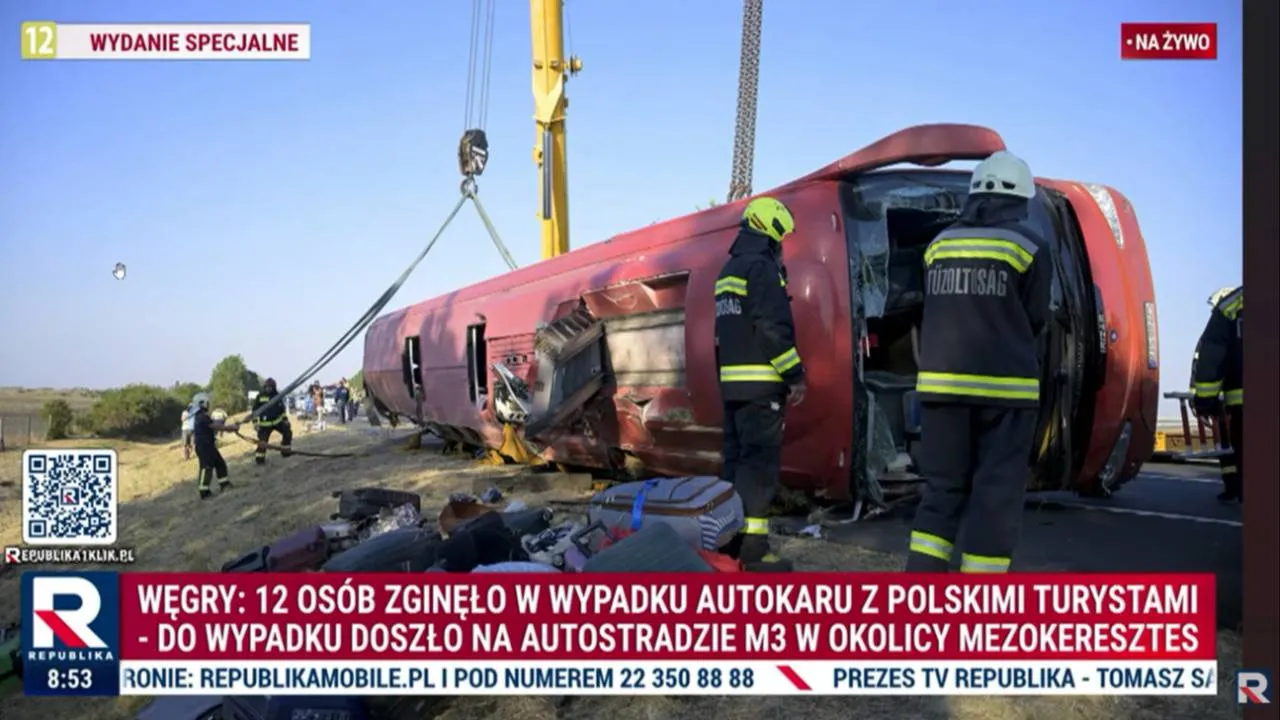 Stan siedmiu rannych w wypadku na Węgrzech jest bardzo ciężki. Rzecznik MSZ o szczegółach