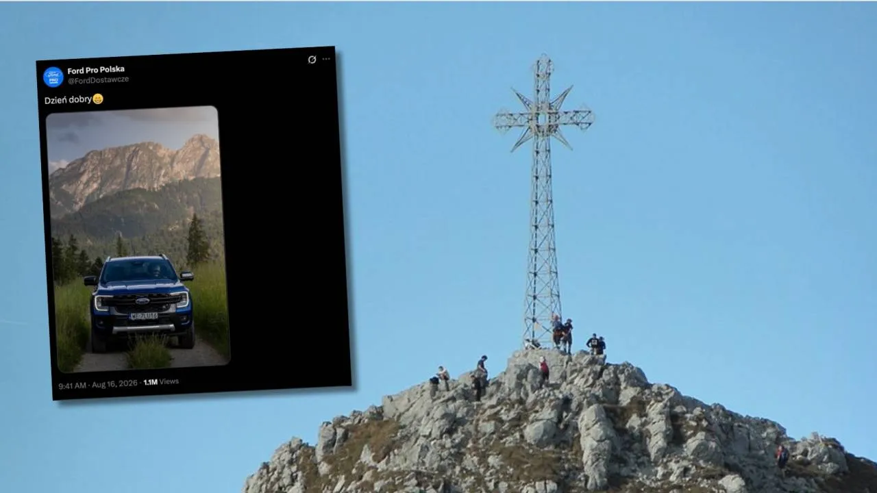 Burza pod wpisem Forda. Pokazali Giewont... bez krzyża