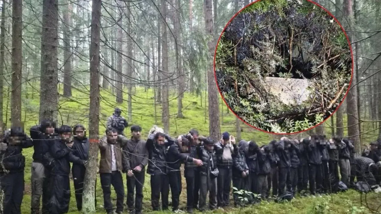 Kolejny tunel pod granicą z Białorusią. Był przykryty mchem i zaroślami