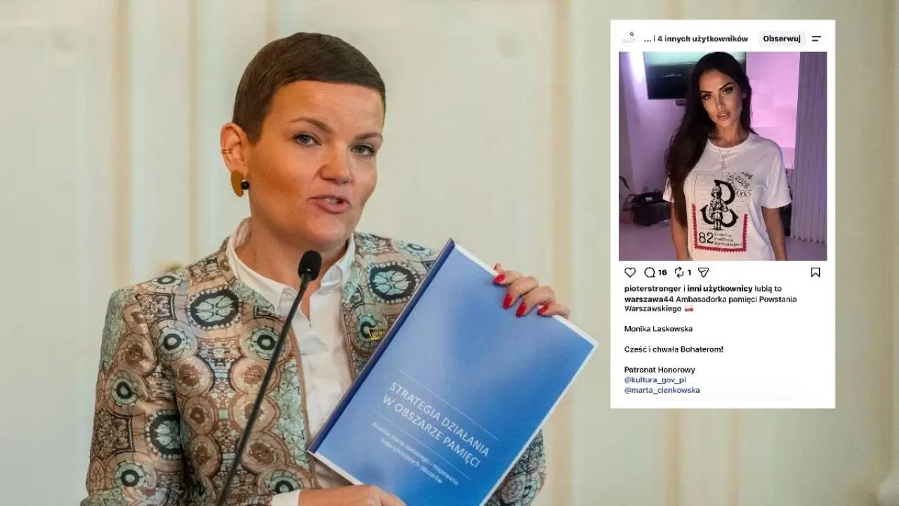 Influencerka z Onlyfans "ambasadorką pamięci". Jest decyzja ministerstwa ws. kontrowersyjnej akcji