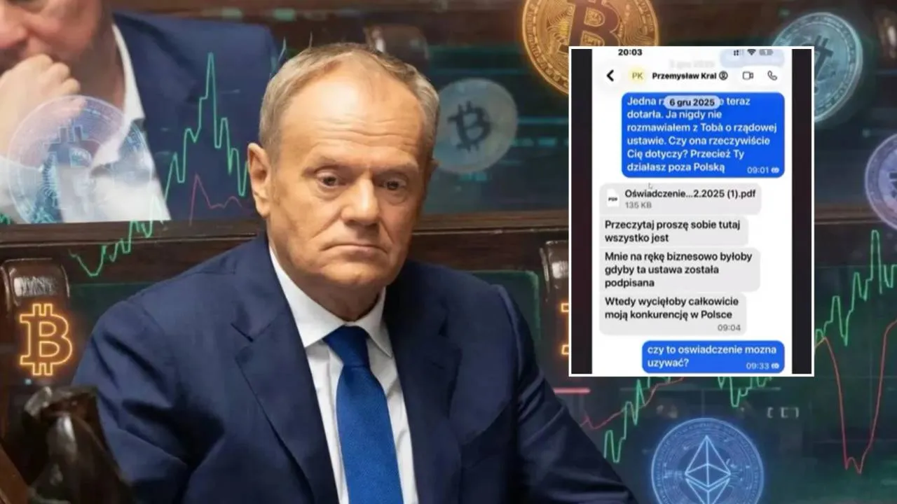 Kral liczył na wejście w życie ustawy rządu Tuska. "Wycięłoby to moją konkurencję w Polsce"