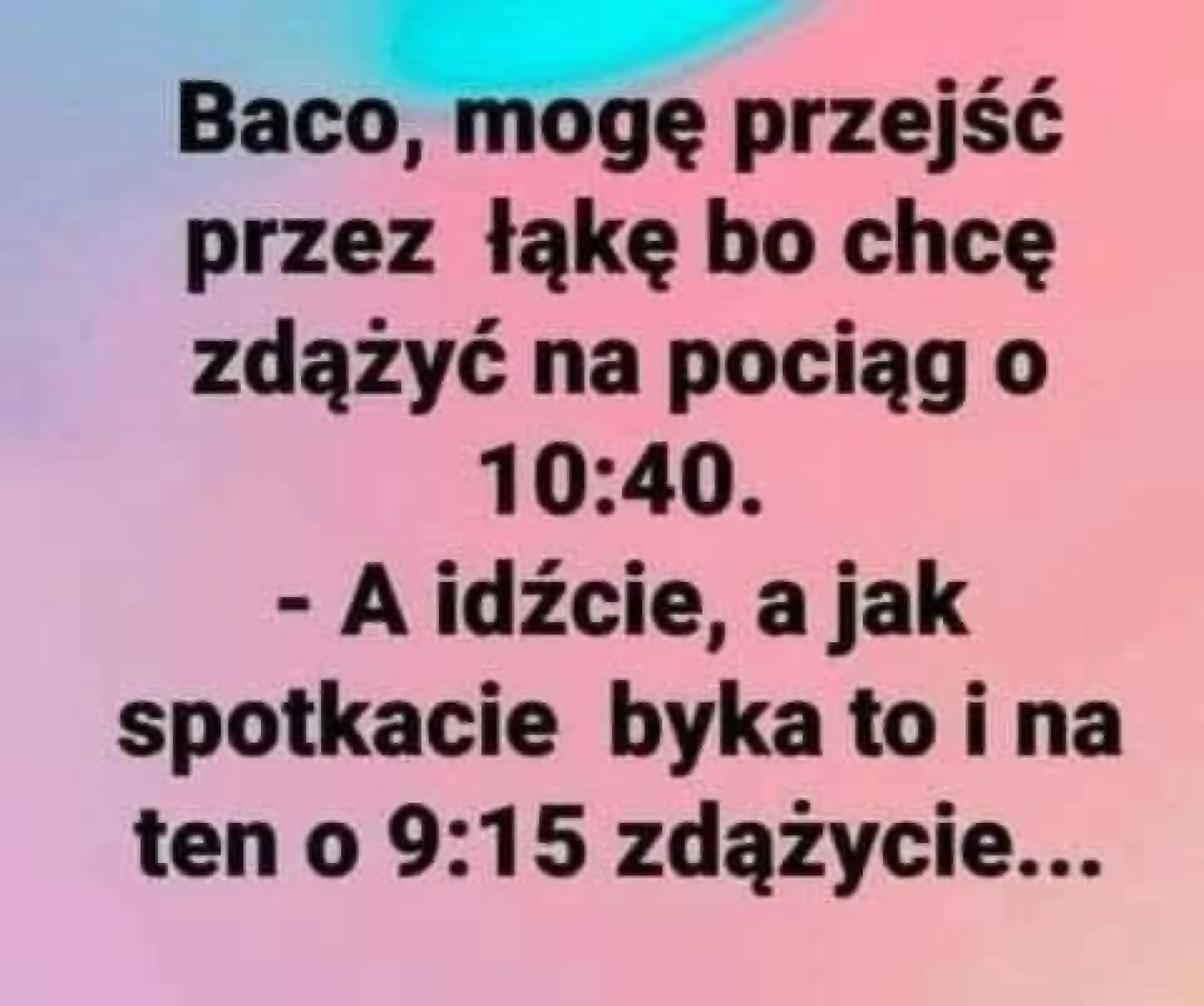 Przez łąkę