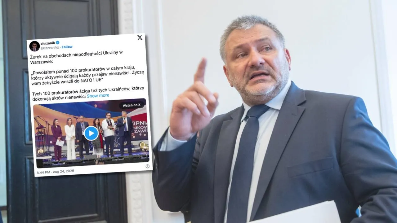 W sieci zawrzało po słowach Żurka na ukraińskim święcie. „W kajdankach do sądu i do aresztu”