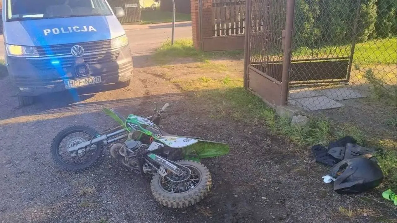 Pościg za mini crossem! Za kierownicą siedział... 13-latek