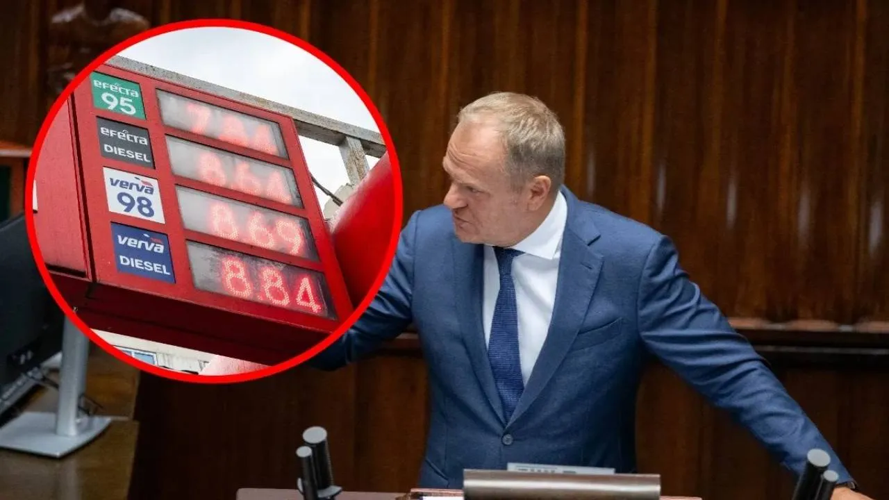 Donald Tusk obiecywał benzynę po 5 złotych. Tymczasem ceny na stacjach biją kolejne rekordy