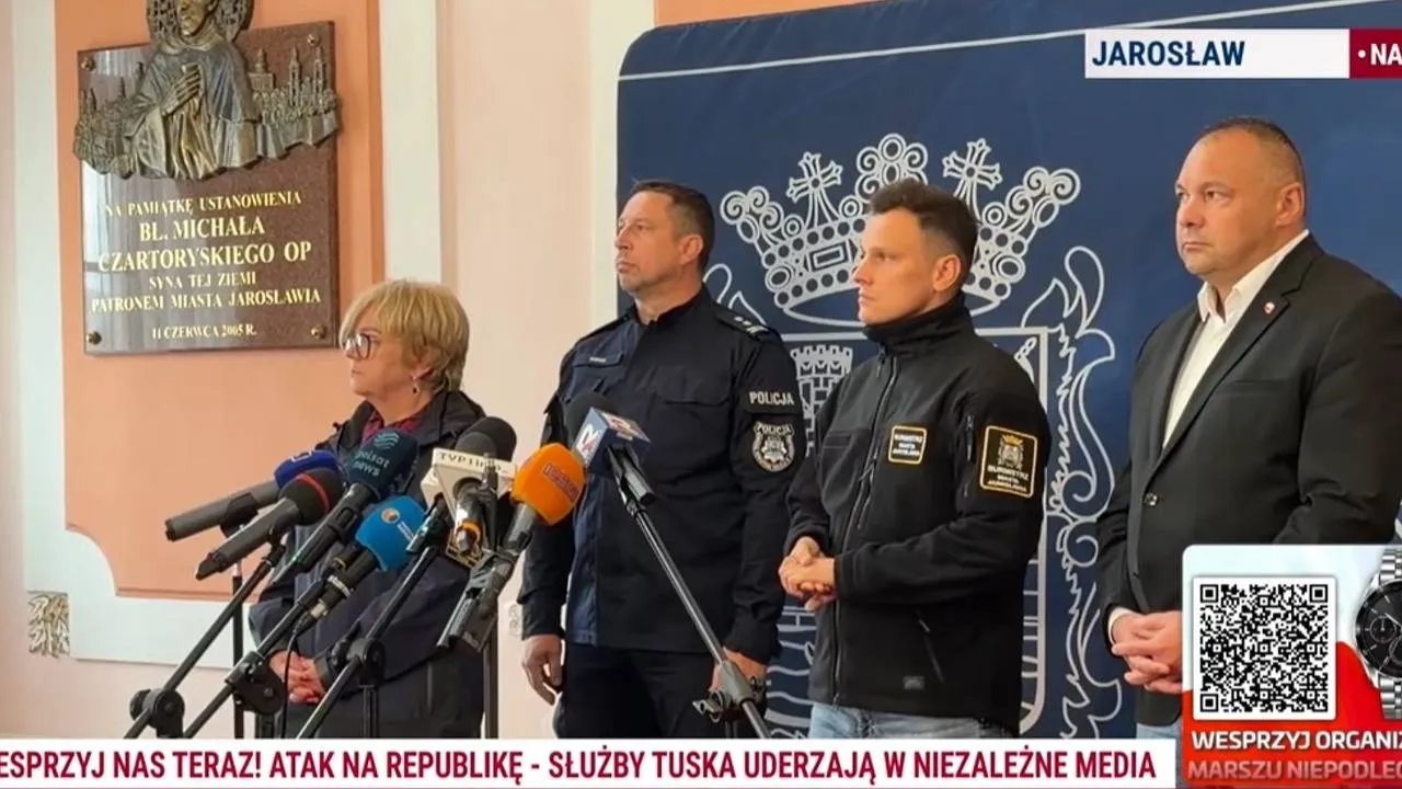 Atak nożownika w Jarosławiu. Do miasta skierowano dodatkowe środki. Wprowadzono stan alarmowy Bravo