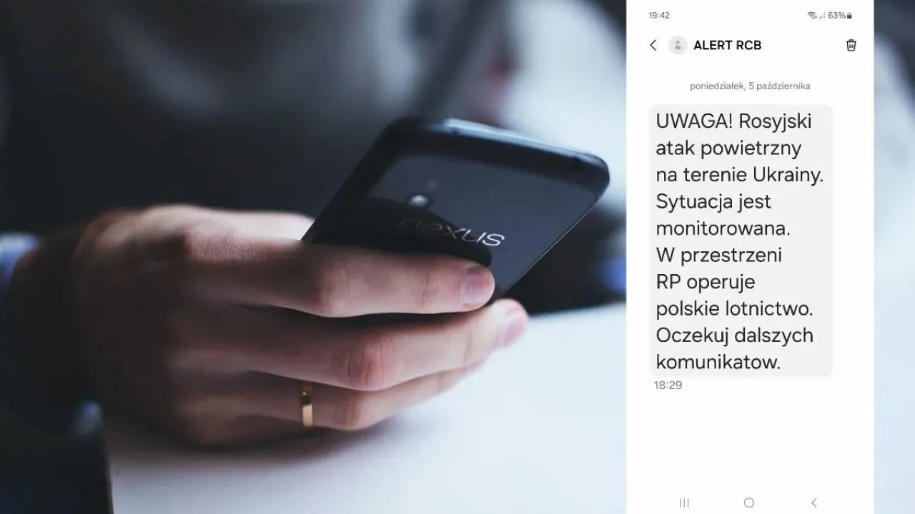 Alert o zagrożeniu z powietrza trafił nie tam, gdzie trzeba. RCB pomyliło województwa!